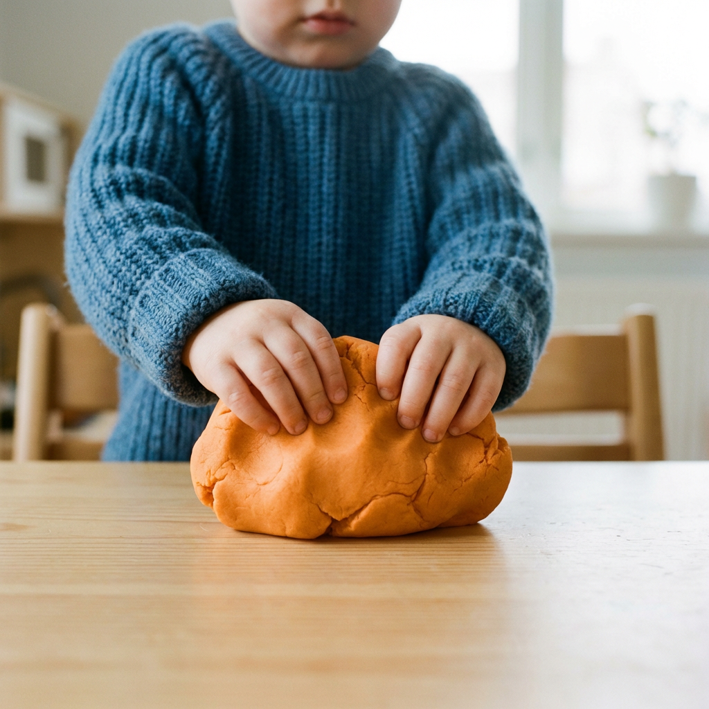 Hvornår dit barn kan begynde at lege med modellervoks
